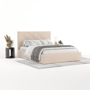 POLSTERBETT Torno 160/200 cm Beige im Asti Stoff Textil AltaBeds Möbel > Betten > Polsterbetten Beige