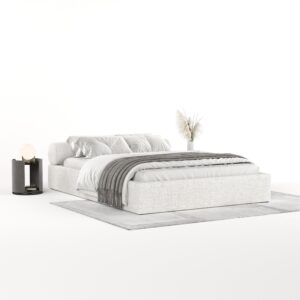 wohnli-moebel-suche-800001082321-1 POLSTERBETT Solvo mit Stauraum 200/200 cm Creme im Neve Stoff Textil AltaBeds Möbel > Betten > Polsterbetten Weiß