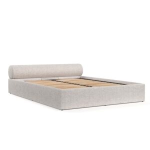 wohnli-moebel-suche-800001082334 Wohnli Möbelsuche - POLSTERBETT Solvo mit Stauraum 200/200 cm Hellbeige im Neve Stoff