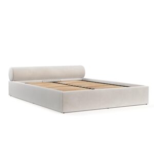 wohnli-moebel-suche-800001082340 Wohnli Möbelsuche - POLSTERBETT Solvo mit Stauraum 200/200 cm Creme im Paros Stoff