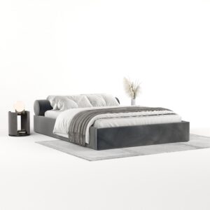 wohnli-moebel-suche-800001082362-1 POLSTERBETT Solvo mit Stauraum 200/200 cm Anthrazit im Paros Stoff Textil AltaBeds Möbel > Betten > Polsterbetten Anthrazit