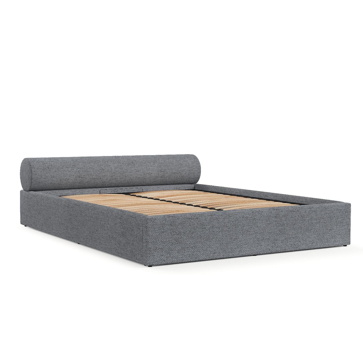 wohnli-moebel-suche-800001082363 Wohnli Möbelsuche - POLSTERBETT Solvo mit Stauraum 140/200 cm Grau im Neve Stoff