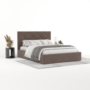 wohnli-moebel-suche-800001082375-1 POLSTERBETT Torno 140/200 cm Braun im Asti Stoff Textil AltaBeds Möbel > Betten > Polsterbetten Braun