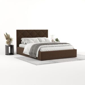 wohnli-moebel-suche-800001082377-1 POLSTERBETT Torno 180/200 cm Braun im Inari Stoff Textil AltaBeds Möbel > Betten > Polsterbetten Braun