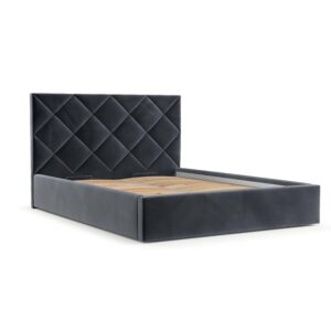 wohnli-moebel-suche-800001082393 Wohnli Möbelsuche - POLSTERBETT Torno 160/200 cm Dunkelgrau im Kronos Stoff