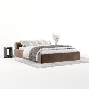 wohnli-moebel-suche-800001082401-1 POLSTERBETT Solvo mit Stauraum 160/200 cm Braun im Paros Stoff Textil AltaBeds Möbel > Betten > Polsterbetten Braun