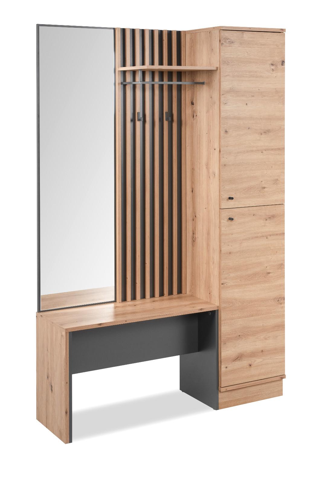 Wohnli Möbelsuche - GARDEROBE Eiche Artisan