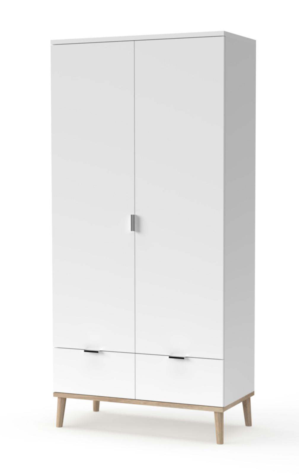 Wohnli Möbelsuche - KLEIDERSCHRANK weiß matt