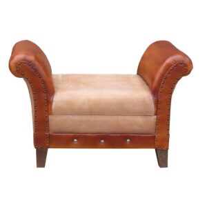 wohnli-moebel-suche-800001084240-1 BANK gepolstert 88x49x62 cm Textil Wanderlust Garderoben > Garderobenbänke Braun