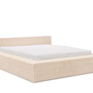 wohnli-moebel-suche-800001088379 Wohnli Möbelsuche - POLSTERBETT 180/200 cm Noord mit Bettkasten und Lattenrost Hellbeige Plüschcord