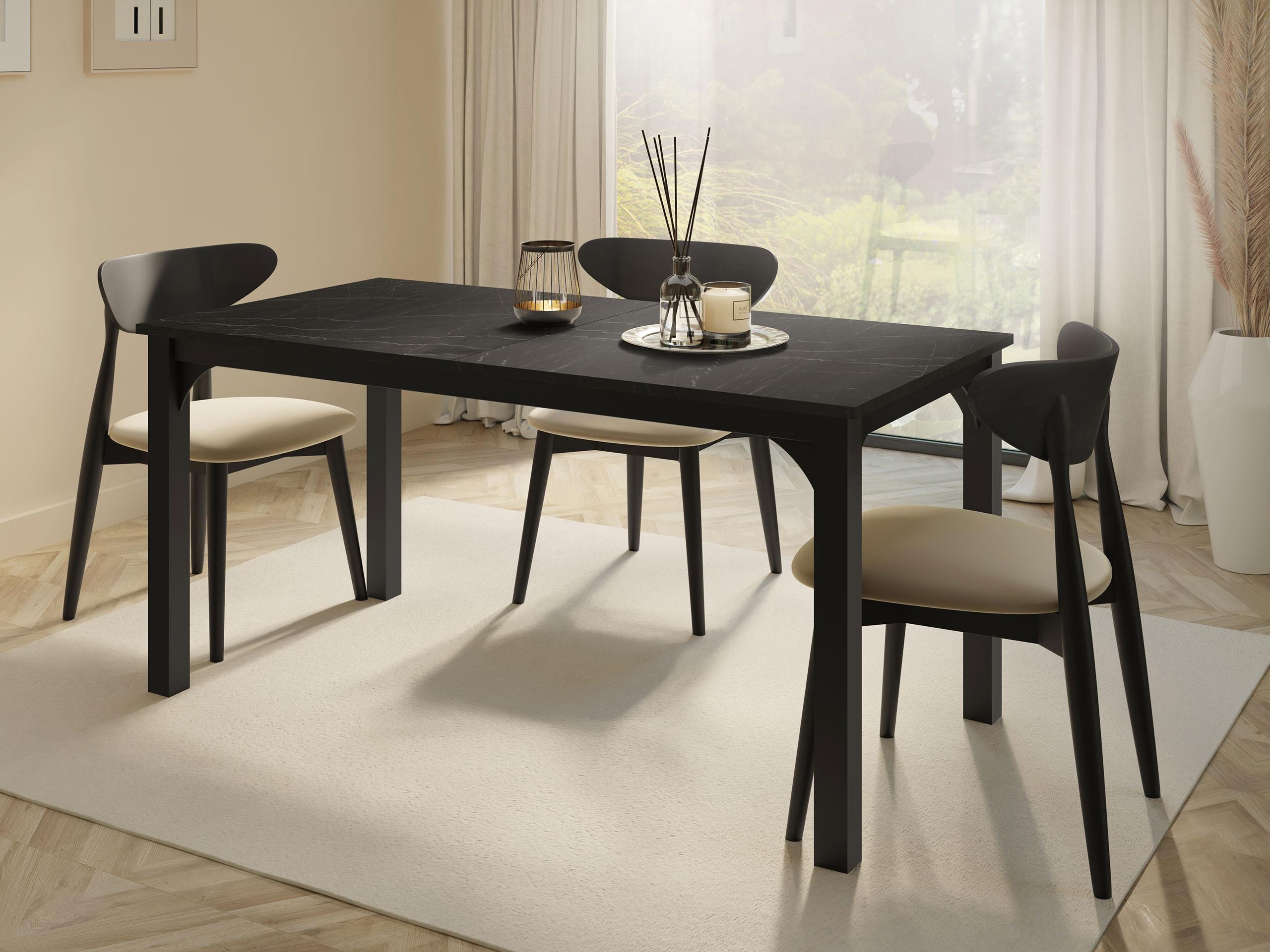 ESSTISCH Focus 160 Holzwerkstoff MIRJAN24 Möbel > Tische > Esstische Schwarz