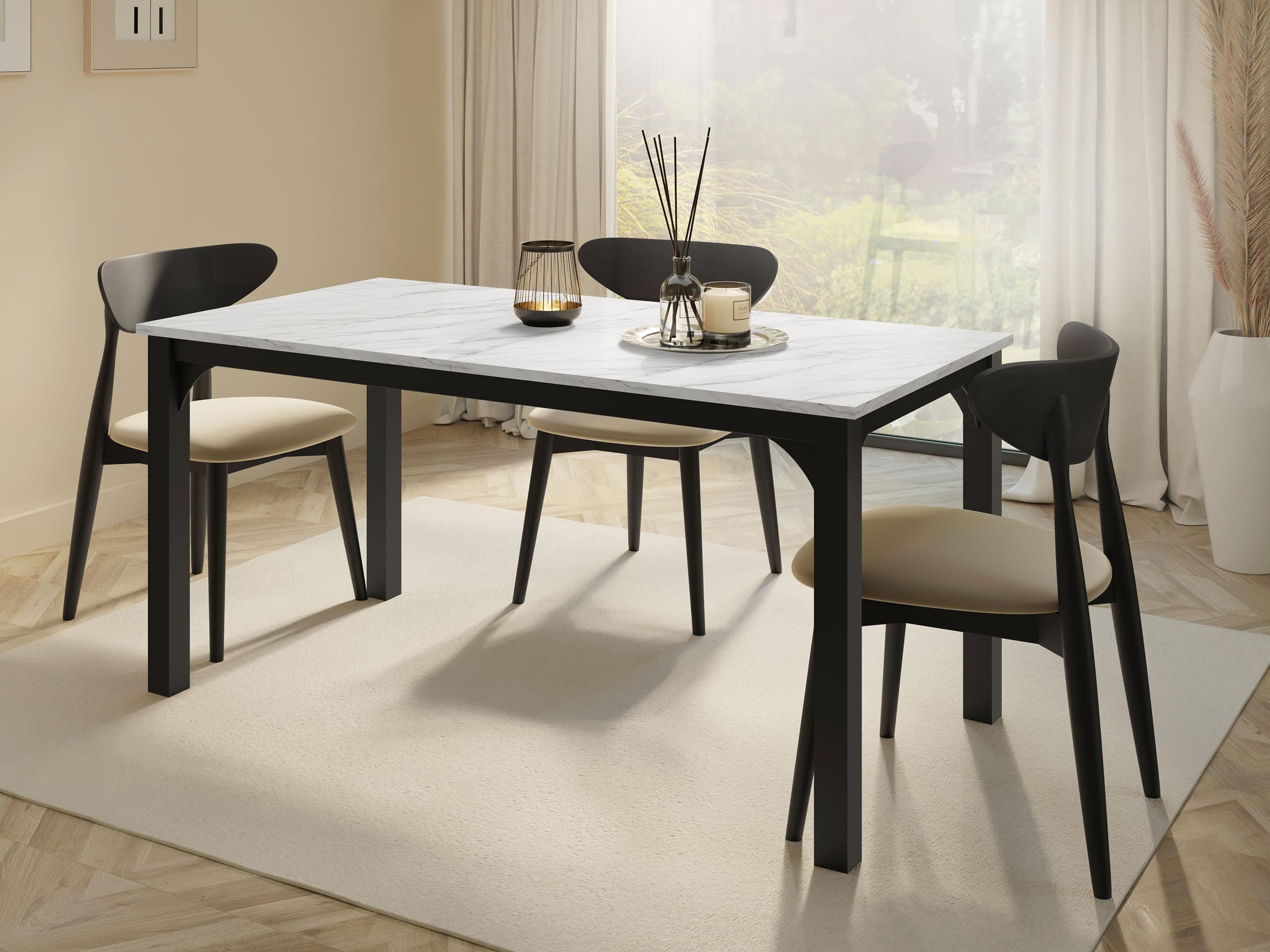 ESSTISCH Focus 160 Holzwerkstoff MIRJAN24 Möbel > Tische > Esstische Weiß