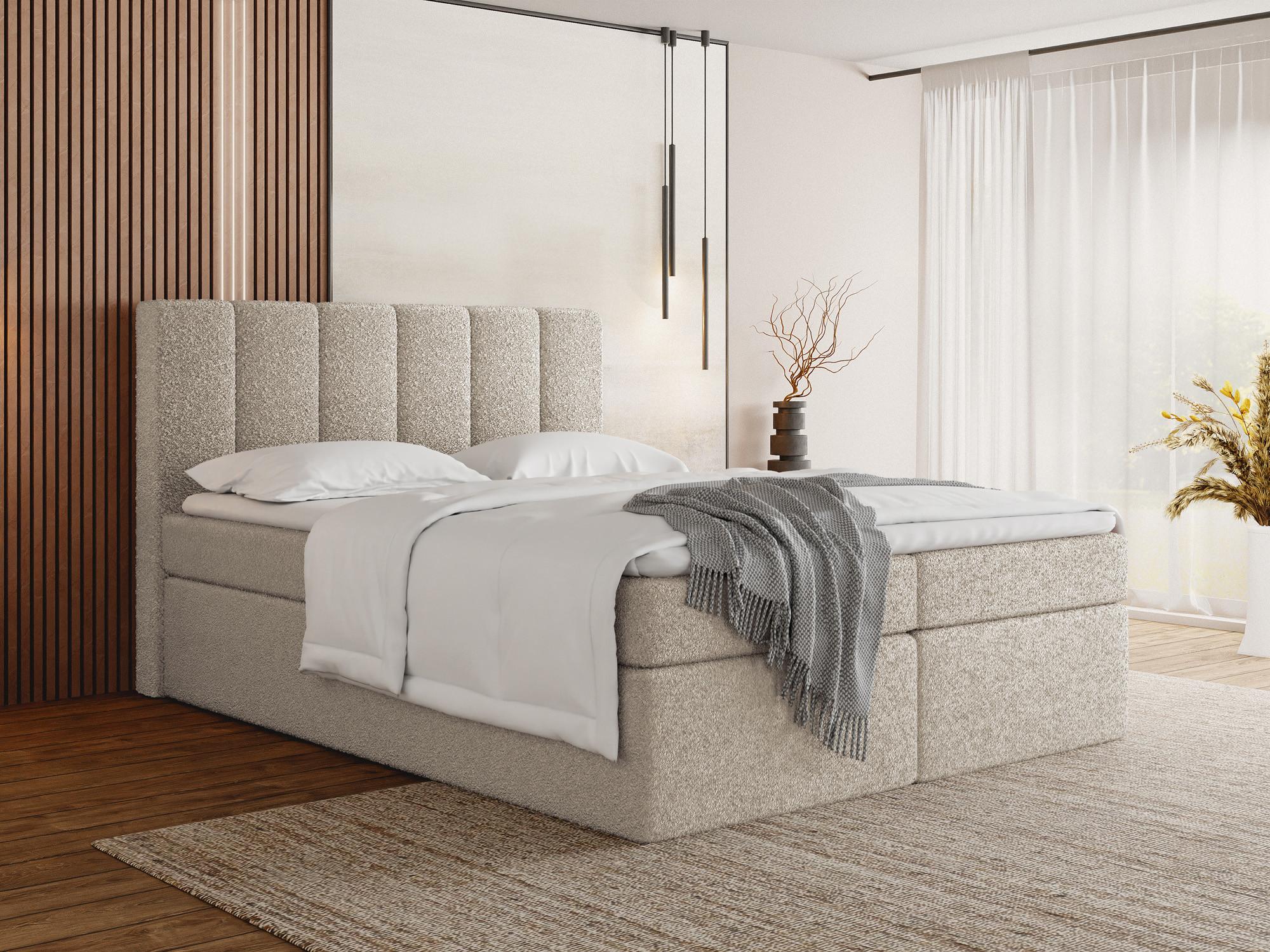 wohnli-moebel-suche-800001090178-1 Boucle Beige 180/200 cm – 7-Zonen Taschenfederkern-Matratze & Komfortschaum-Topper