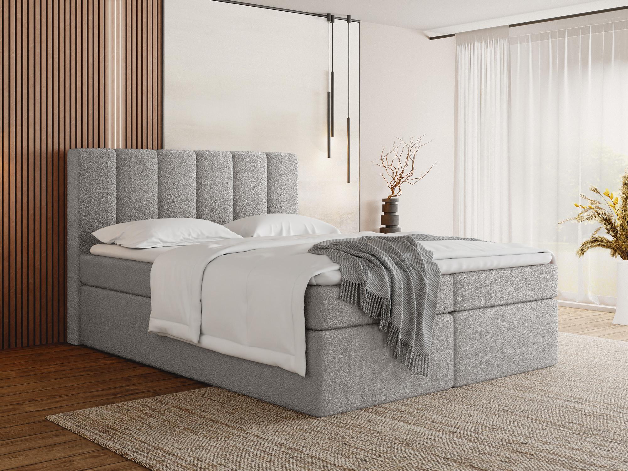 wohnli-moebel-suche-800001090192-1 Boucle Grau 120/200 cm – 7-Zonen Taschenfederkern-Matratze & Komfortschaum-Topper