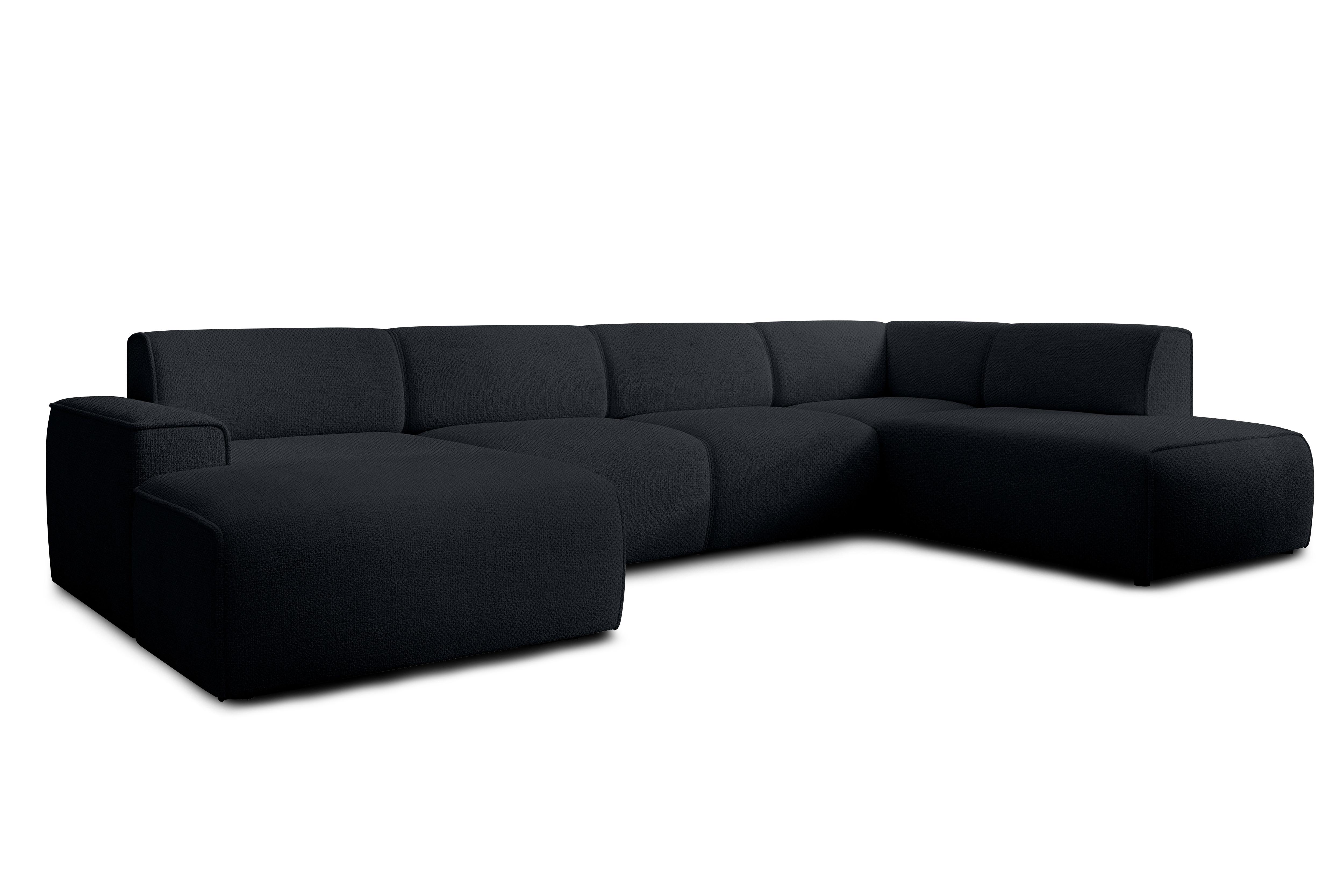 wohnli-moebel-suche-800001092968 Wohnli Möbelsuche - WOHNLANDSCHAFT Didim Dunkelgrau 378/220/78 cm – großes Sofa stilvoll & bequem R