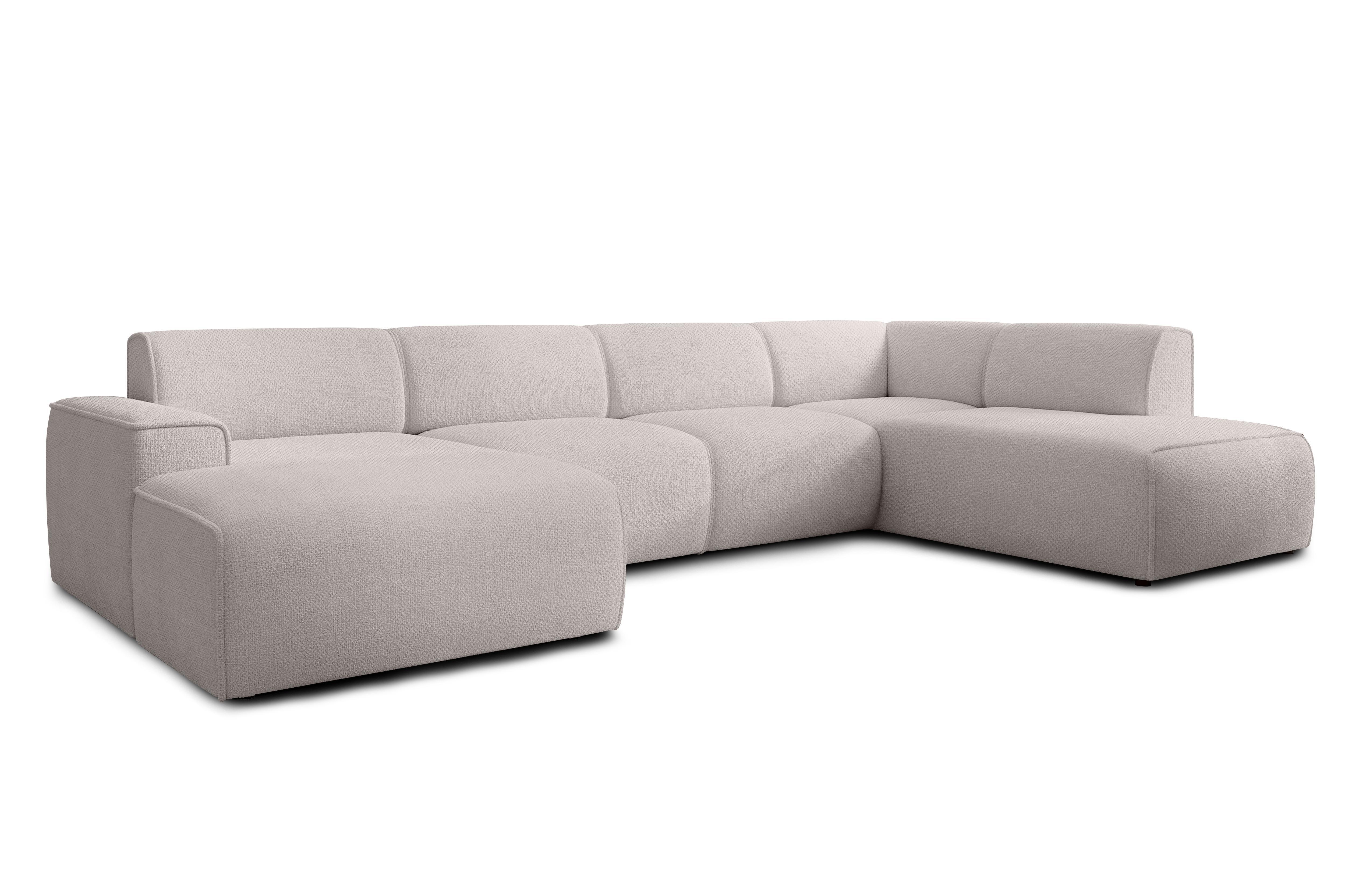 wohnli-moebel-suche-800001092976 Wohnli Möbelsuche - WOHNLANDSCHAFT Didim Taupe 378/220/78 cm – großes Sofa stilvoll & bequem R