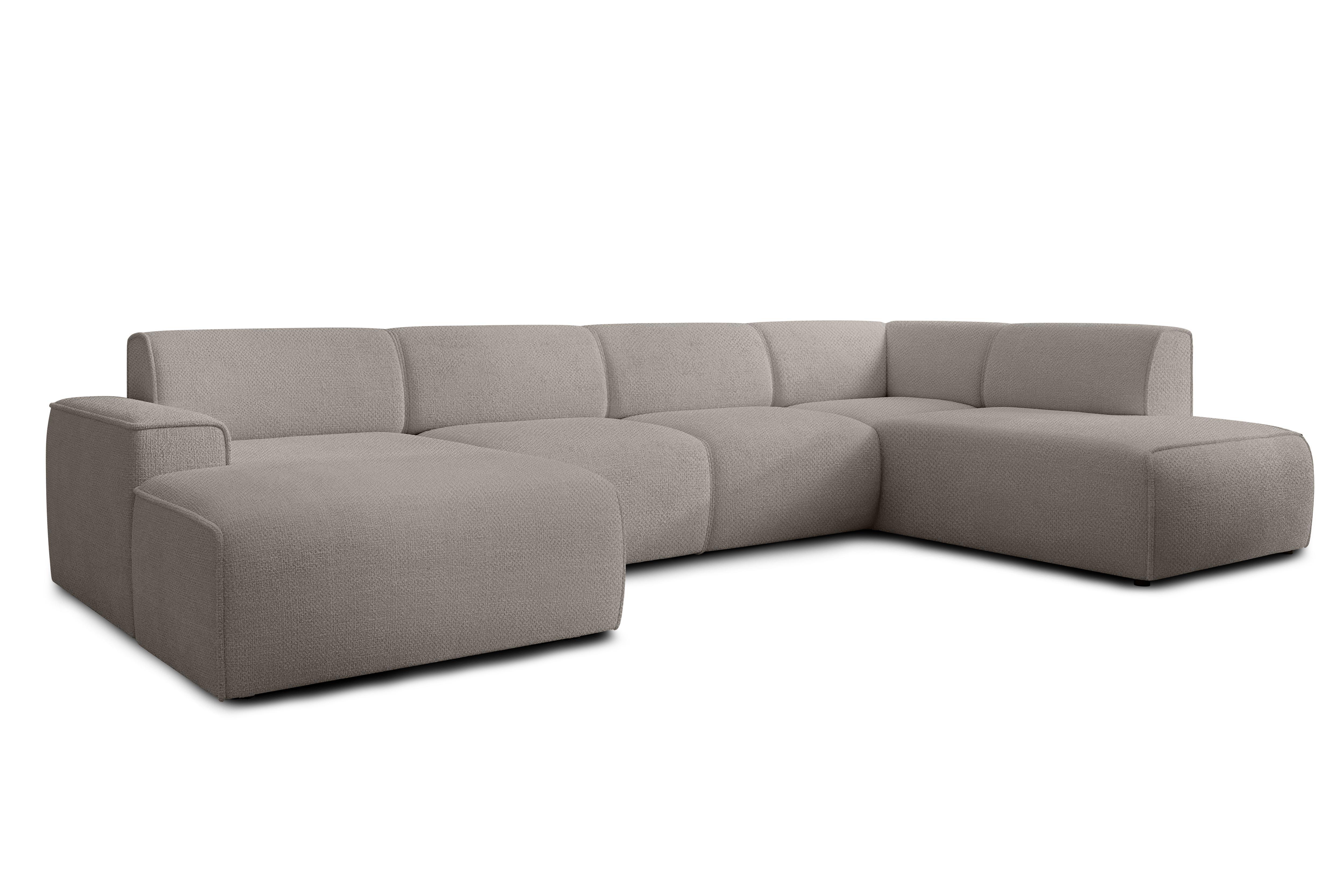 wohnli-moebel-suche-800001092988 Wohnli Möbelsuche - WOHNLANDSCHAFT Didim Beige 378/220/78 cm – großes Sofa stilvoll & bequem R