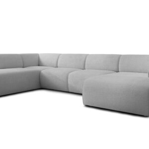 wohnli-moebel-suche-800001092998 Wohnli Möbelsuche - WOHNLANDSCHAFT Didim Hellgrau 378/220/78 cm – großes Sofa stilvoll & bequem L