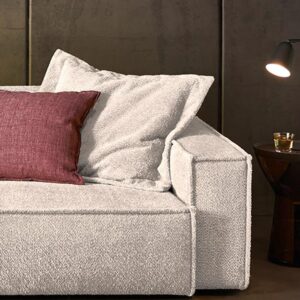 SOFA SAMU Weiß Webstoff Textil KAWOLA Möbel > Sofas & Couches > Sofas Weiß