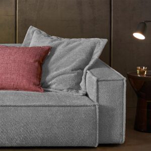 SOFA SAMU Grau Webstoff Textil KAWOLA Möbel > Sofas & Couches > Sofas Grau