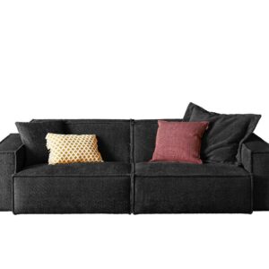 Wohnli Möbelsuche - SOFA SAMU Schwarz Webstoff