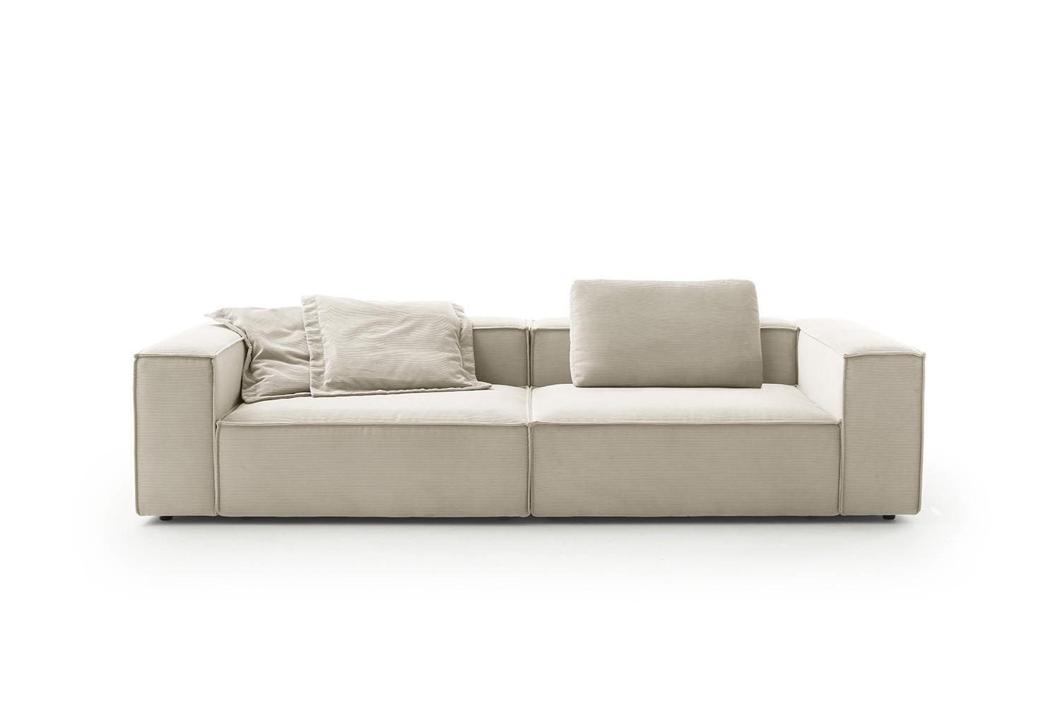 wohnli-moebel-suche-800001093660-1 SOFA CARMO Weiß Cord Textil KAWOLA Möbel > Sofas & Couches > Sofas Weiß
