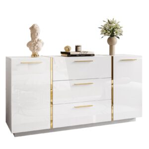 wohnli-moebel-suche-800001094179 Wohnli Möbelsuche - KOMMODE MIT SCHUBLADEN ONYX HOCHGLANZ 158 CM