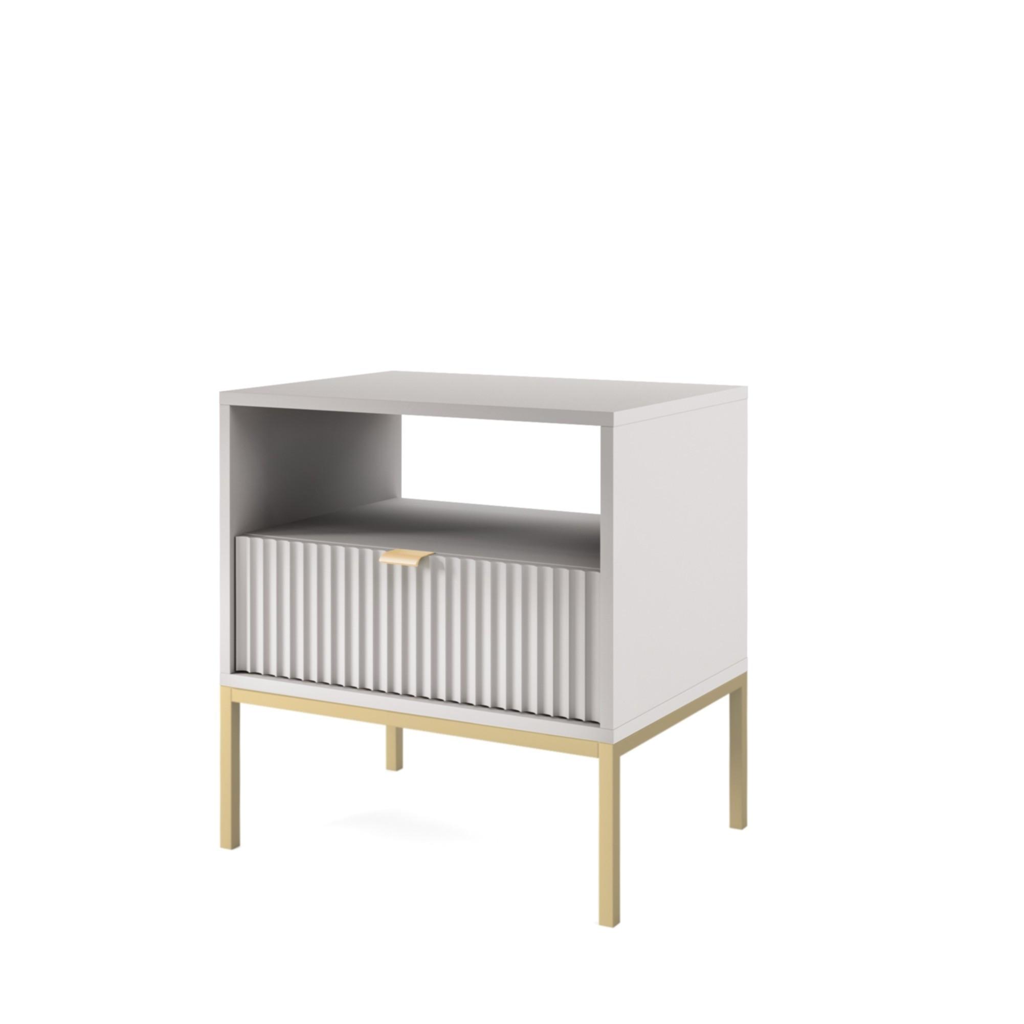 wohnli-moebel-suche-800001095214 Wohnli Möbelsuche - NACHTTISCH STELLARE 54/56/39 cm Grau