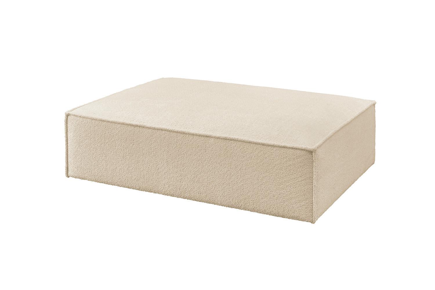 wohnli-moebel-suche-800001096255 Wohnli Möbelsuche - POLSTERHOCKER CARMO Beige Flachgewebe