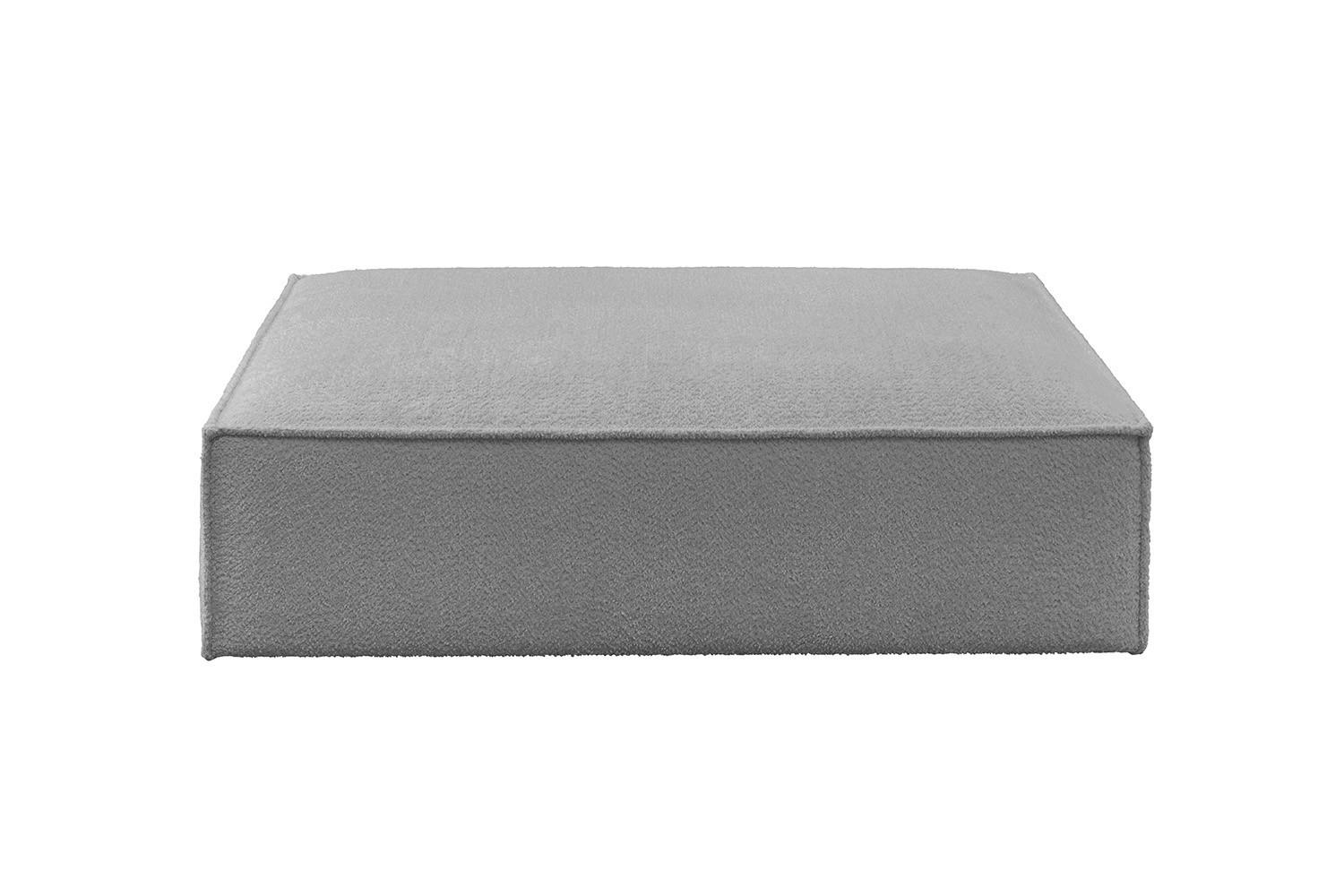 wohnli-moebel-suche-800001096256-1 POLSTERHOCKER CARMO Grau Flachgewebe Textil KAWOLA Möbel > Sessel > Hocker Grau