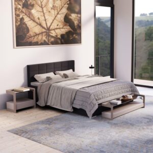 wohnli-moebel-suche-800001098633-1 BOXBETT Seattle schwarz 180x200 cm Malmo-Stoff Textil Juskys Möbel > Betten > Boxspringbetten Schwarz
