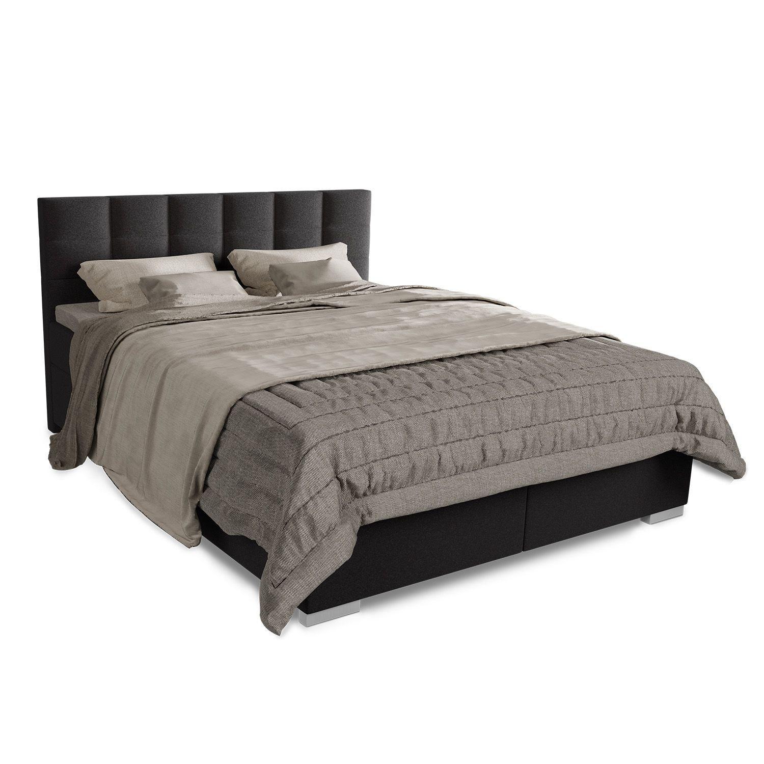 wohnli-moebel-suche-800001098633 Wohnli Möbelsuche - BOXBETT Seattle schwarz 180x200 cm Malmo-Stoff