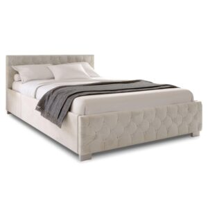 wohnli-moebel-suche-800001098665 Wohnli Möbelsuche - POLSTERBETT Nizza Beige 140x200 cm mit Bettkasten und LED
