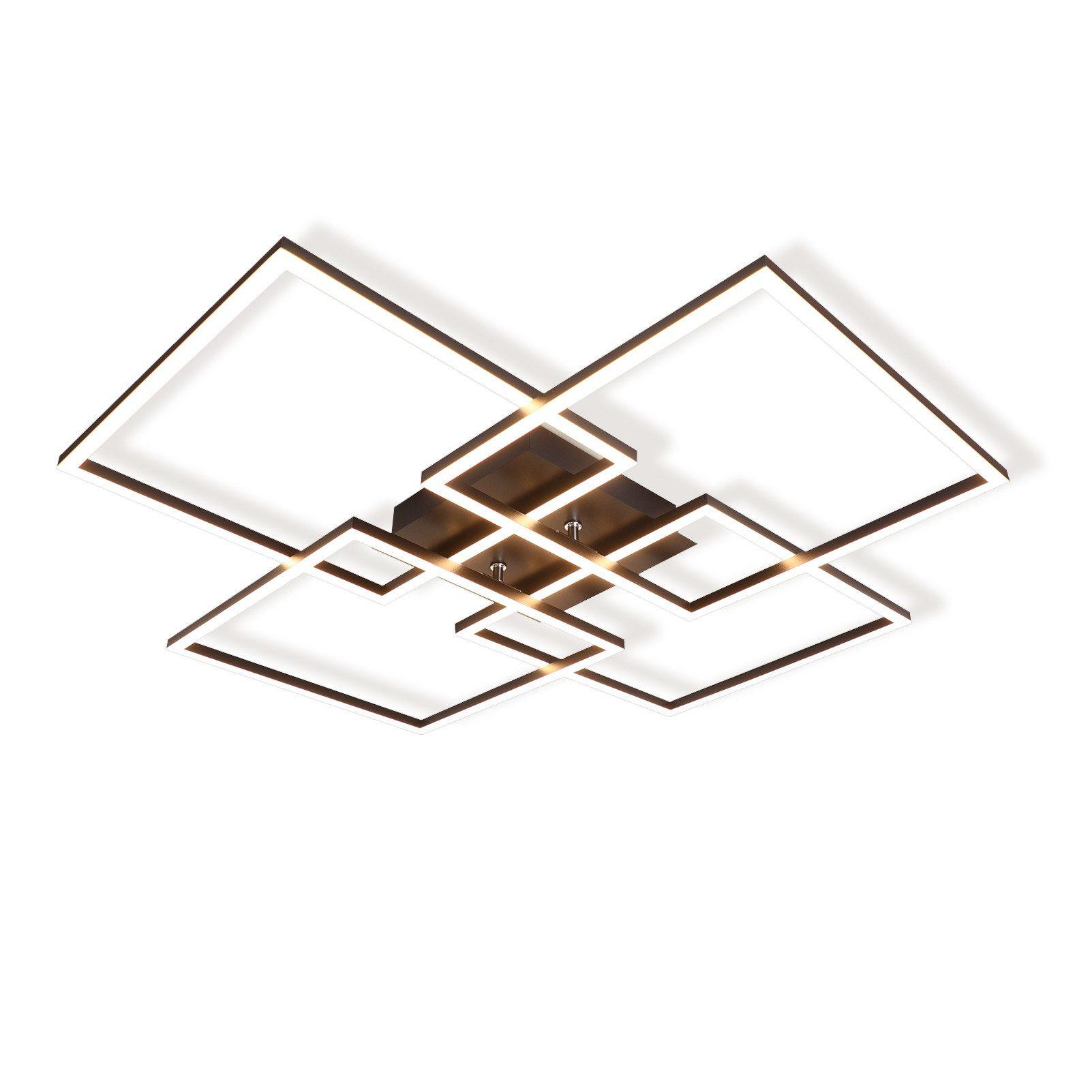 Wohnli Möbelsuche - LED-DECKENLEUCHTE Nachtzahn 72.4/72.4/7.3 cm Deckenlampe