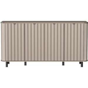 wohnli-moebel-suche-800001099577-1 KOMMODE Nevada mit vier Türen 177 cm Taupe Holzwerkstoff Beautysofa Möbel > Kommoden & Schubladenschränke > Kommoden Taupe