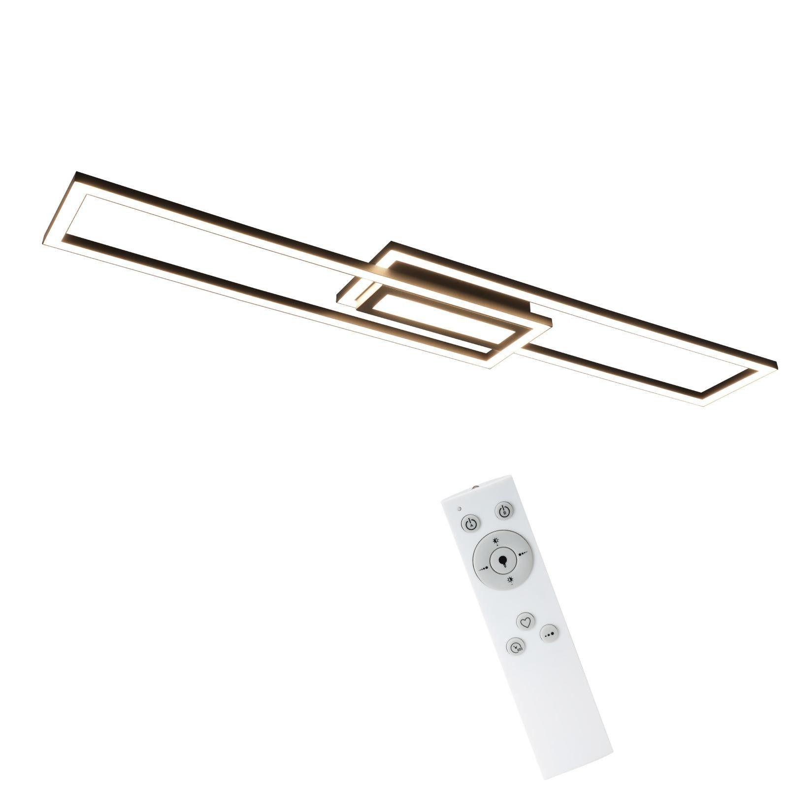 Wohnli Möbelsuche - LED-DECKENLEUCHTE Falkenfluch Schwarz Metall 95/17.2/5 cm Deckenlampe