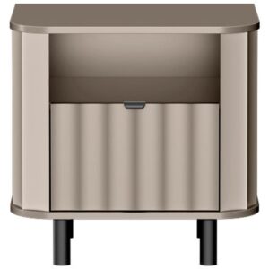 wohnli-moebel-suche-800001099621-1 NACHTTISCH Nevada Taupe 59x41 cm Holzwerkstoff Beautysofa Möbel > Kommoden & Schubladenschränke > Nachttische Taupe