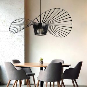 wohnli-moebel-suche-800001099655-1 HÄNGELEUCHTE Lichtvar 60.0/60/150 cm Metall, Textil ZMH Lampen & Leuchten > LED-Leuchten Schwarz
