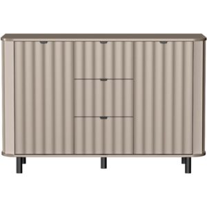 wohnli-moebel-suche-800001099659-1 KOMMODE Nevada mit drei Schubladen 138 cm Taupe Holzwerkstoff Beautysofa Möbel > Kommoden & Schubladenschränke > Kommoden Taupe