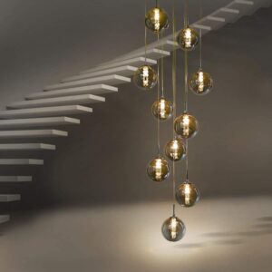 wohnli-moebel-suche-800001099797-1 LED-HÄNGELEUCHTE Strahlvos 3.5/240/41 cm Glas ZMH Lampen & Leuchten > LED-Leuchten Grau