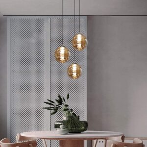 LED-HÄNGELEUCHTE Luxthain 30/150/30 cm Glas ZMH Lampen & Leuchten > LED-Leuchten Grau