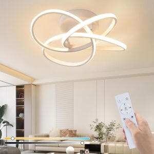 wohnli-moebel-suche-800001100268-1 LED-DECKENLEUCHTE Timoa 45/42/16 cm Deckenlampe Metall ZMH Lampen & Leuchten > LED-Leuchten > LED-Deckenleuchten Weiß