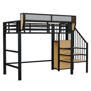 wohnli-moebel-suche-800001102423 Wohnli Möbelsuche - HOCHBETT mit Regalen und Treppe Schwarz