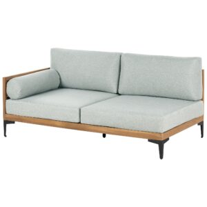 GARTEN-ECKSOFA 4-Sitzer Grau Cavezzo Holz Beliani Garten & Outdoor > Gartenmöbel Grau