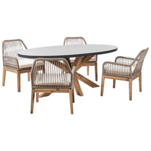 wohnli-moebel-suche-800001106910 Wohnli Möbelsuche - GARTENMÖBEL-SET 4-Sitzer Grau Oristano