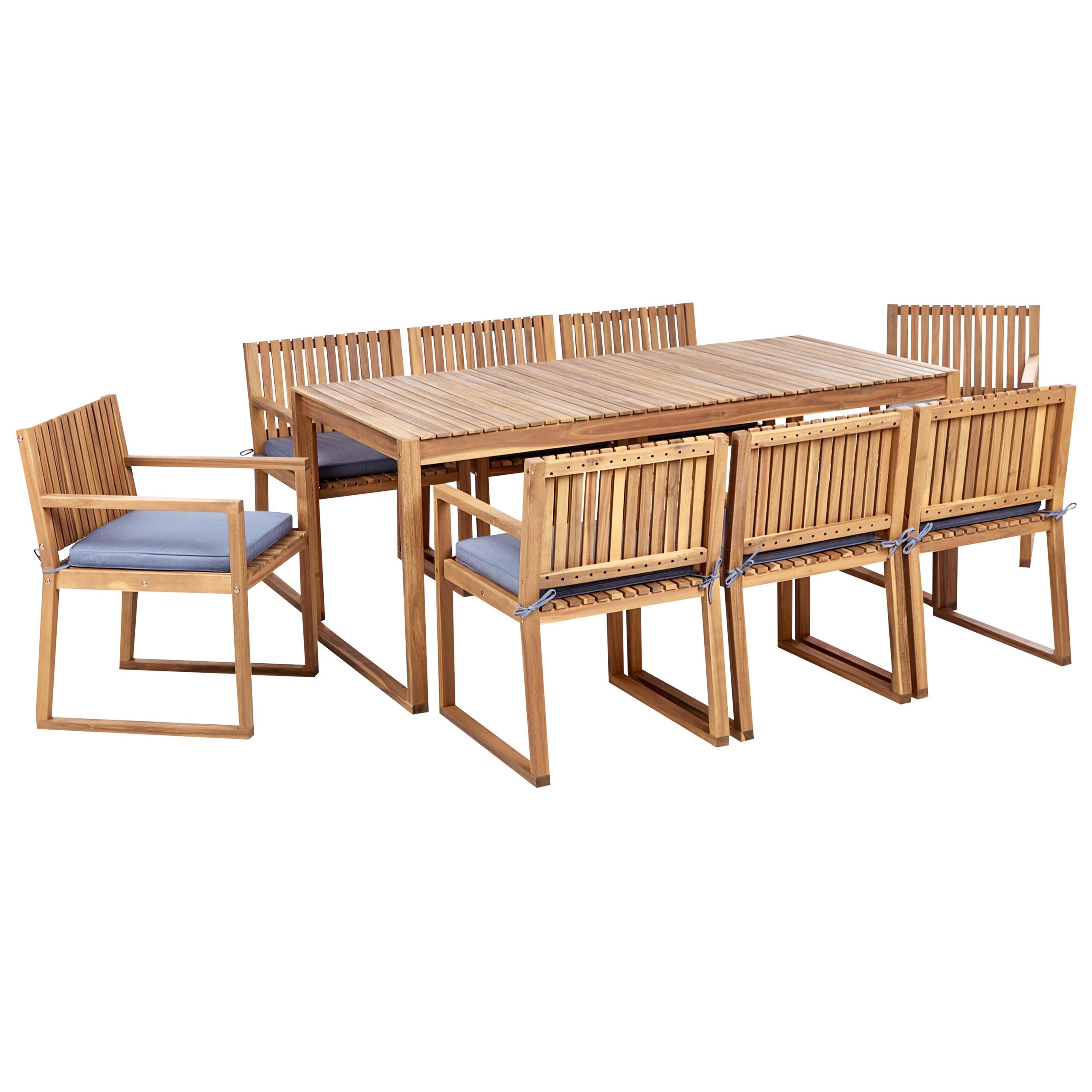 wohnli-moebel-suche-800001106919 Wohnli Möbelsuche - GARTENMÖBEL-SET 8-Sitzer Heller Holzfarbton Sassari II