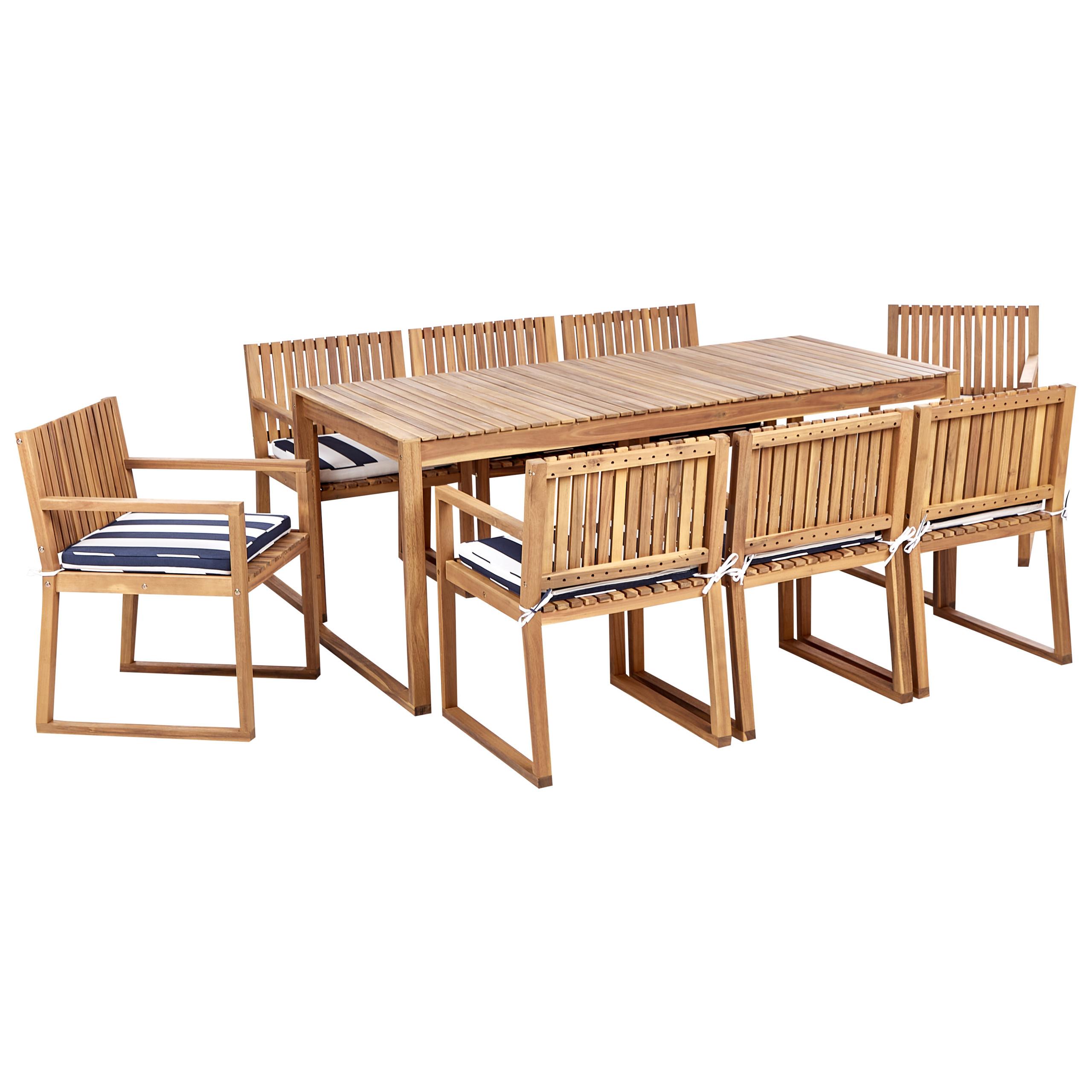 wohnli-moebel-suche-800001106922 Wohnli Möbelsuche - GARTENMÖBEL-SET 8-Sitzer Heller Holzfarbton Sassari II