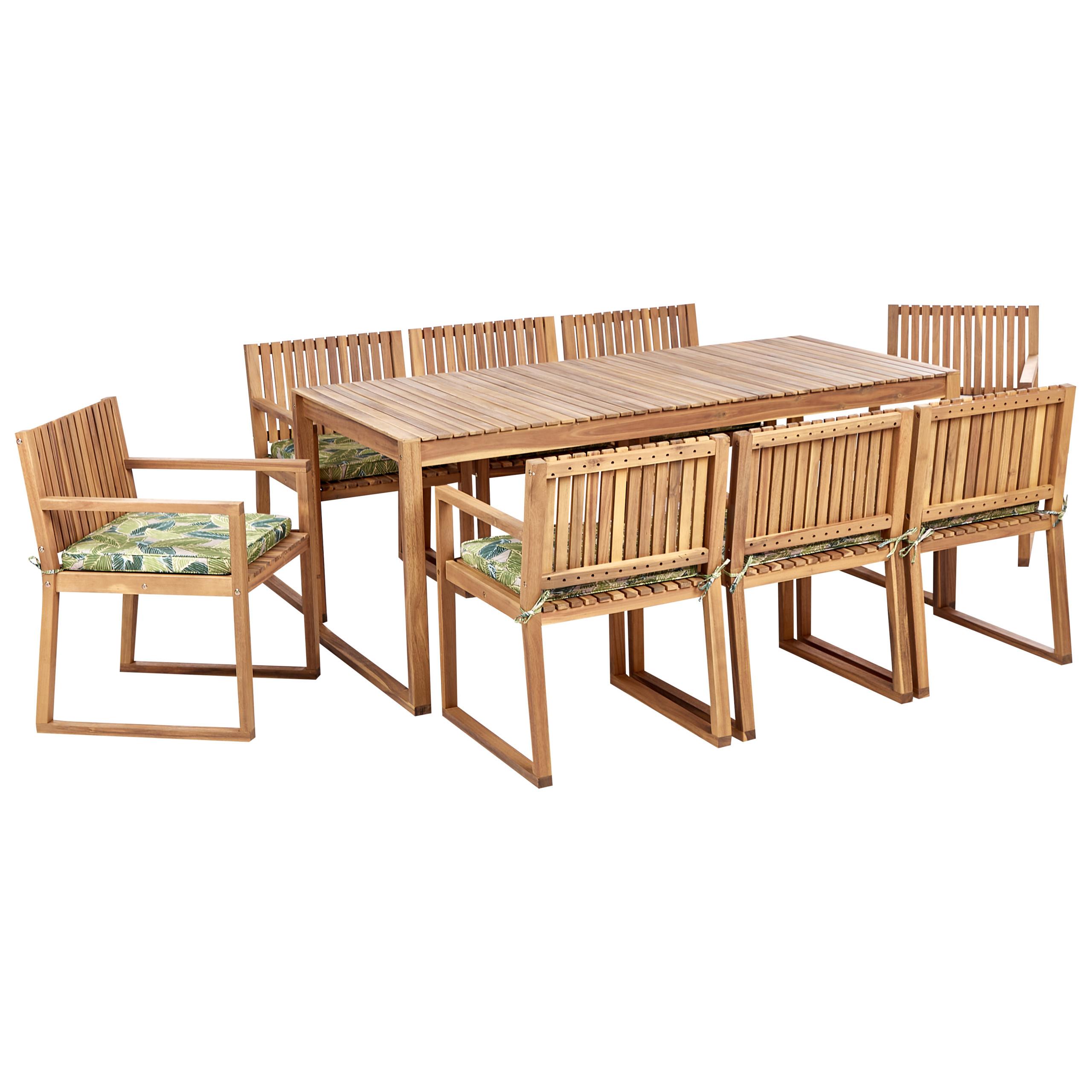 wohnli-moebel-suche-800001106933 Wohnli Möbelsuche - GARTENMÖBEL-SET 8-Sitzer Heller Holzfarbton Sassari II