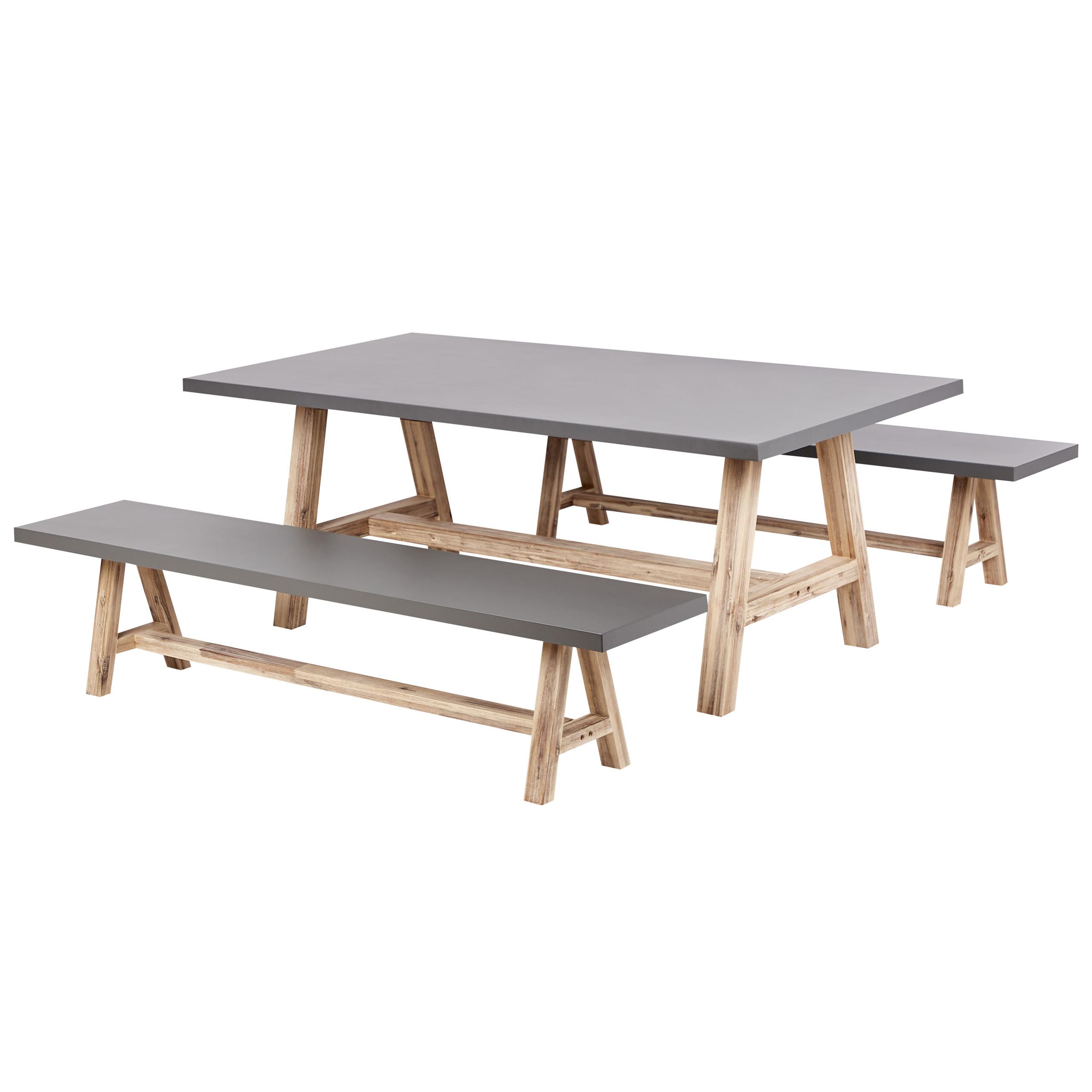 Wohnli Möbelsuche - GARTENMÖBEL-SET 6-Sitzer Grau Tonnare