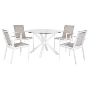 wohnli-moebel-suche-800001106955 Wohnli Möbelsuche - GARTENMÖBEL-SET 4-Sitzer Weiß Maletto/Busseto